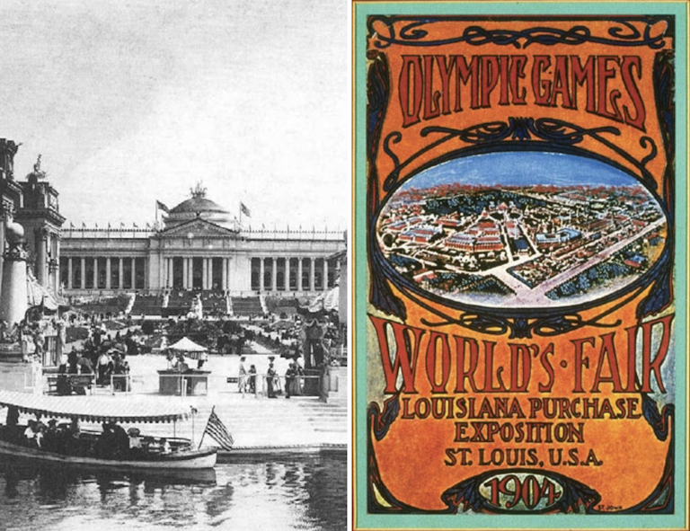 Jeux olympiques et Expositon universelle présentés en même temps à Saint-Louis en 1904