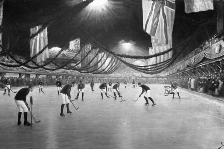 Photo archive noir et blanc Victoria Rink